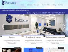 Tablet Screenshot of facenter.com.br